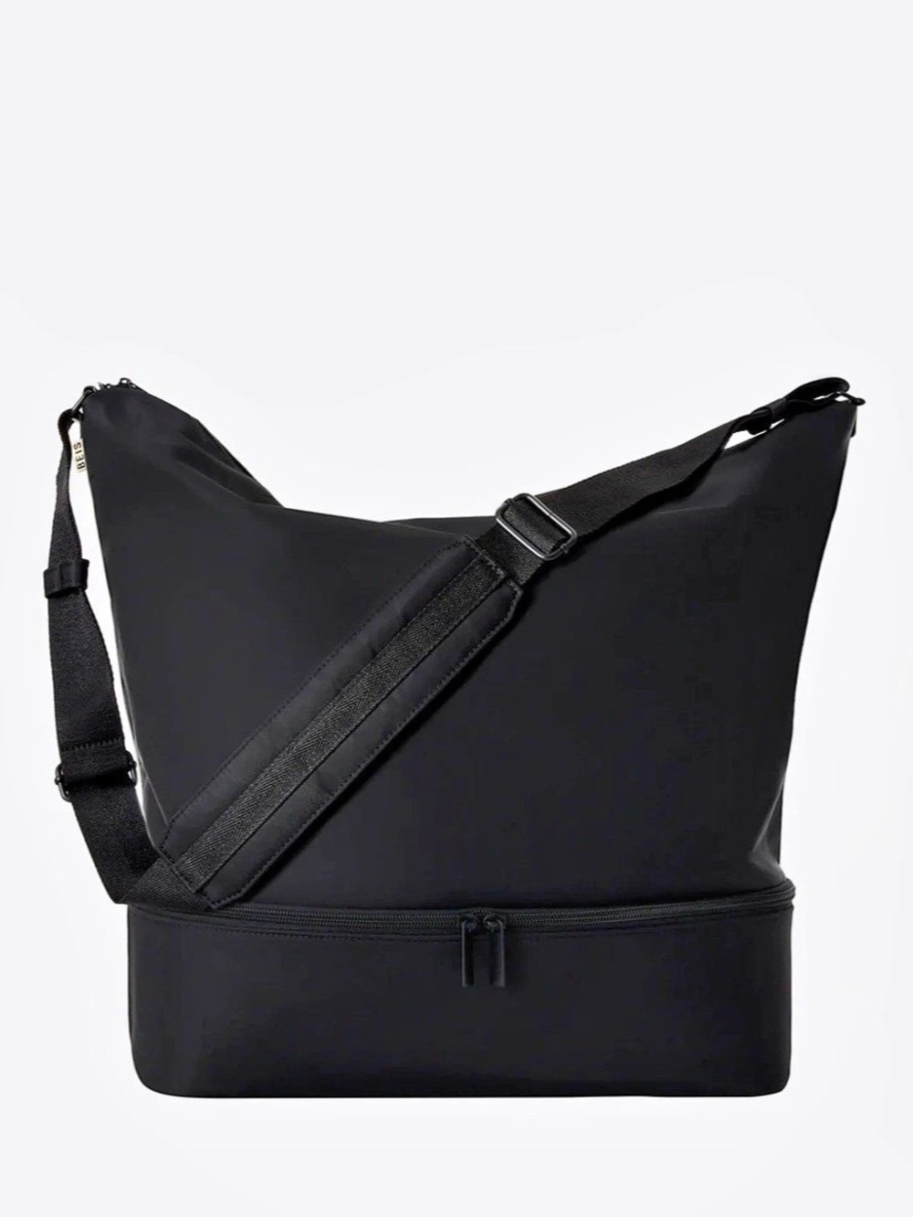 BEIS Crescent weekender Black Convertible Travel Bag